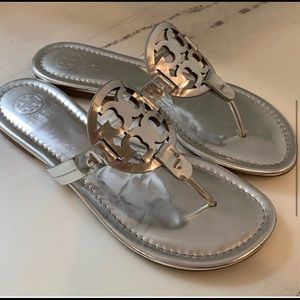 Size 7 Silver Miller Sandal